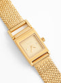 Revel Tethered Gold Plated Watch by BREDA at Couverture & The Garbstore
Front