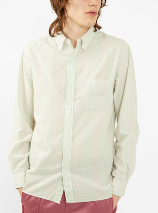 B.D. Shirt Green & Grey Shadow Stripe by Beams Plus | Couverture & The Garbstore