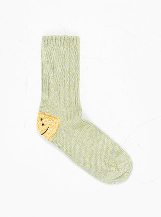 56 Yarns Rib Happy Heel Socks Green by Kapital | Couverture & The Garbstore