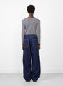 12.oz Denim Painter Pant Indigo by BEAMS BOY at Couverture and The Garbstore rear profile