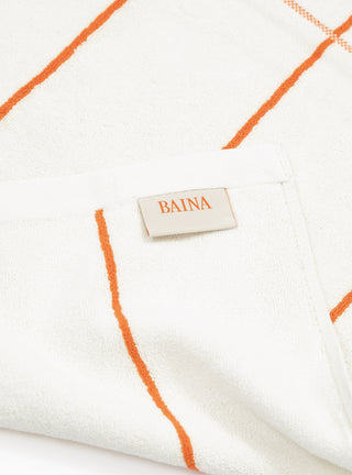 Bethel Bath Towel Paloma Sun & Ecru by BAINA | Couverture & The Garbstore