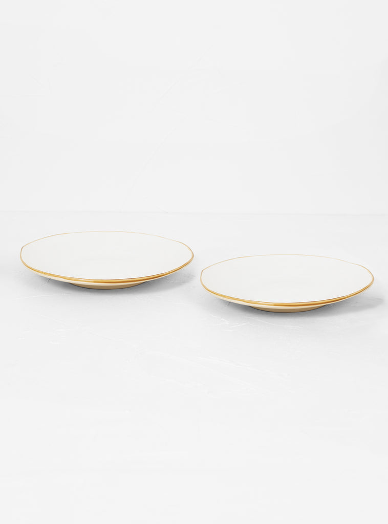 Flat Plate Set of 2 White by Novità Home | Couverture & The Garbstore