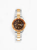 BRWN GMT 40 Diver Watch Brown, Gold & Silver by Vague Watch Co. Men's | Couverture & The Garbstore