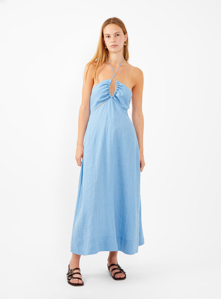 Eli Cut-Out Maxi Dress Robin Blue by Apiece Apart | Couverture & The Garbstore