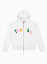 Logo Embroidered Hoodie White & Multi by Thanks. | Couverture & The Garbstore
