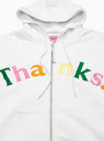 Logo Embroidered Hoodie White & Multi by Thanks. | Couverture & The Garbstore