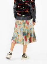 Metallic Print Skirt Silver & Multi by TOGA PULLA | Couverture & The Garbstore