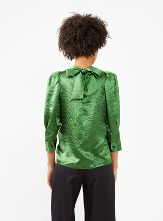 Crushed Satin Blouse Light Green by TOGA PULLA | Couverture & The Garbstore
