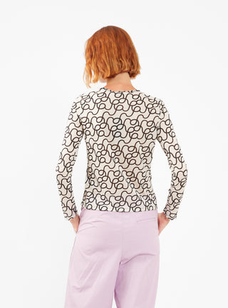 Zoya Printed Top Off White by Rejina Pyo | Couverture & The Garbstore