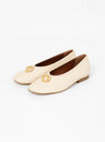 Donut Ballerina Flats Cream by Rejina Pyo | Couverture & The Garbstore