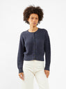 The Stable Natural Dyed Cardigan Logwood Navy