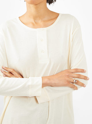 The Sleep Henley Top Washed White by THE GREAT. | Couverture & The Garbstore