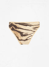 Bell Pants Beige & Brown Tiger Print by Baserange | Couverture & The Garbstore