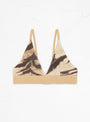 Triangle Bra Beige & Brown Tiger Print by Baserange | Couverture & The Garbstore
