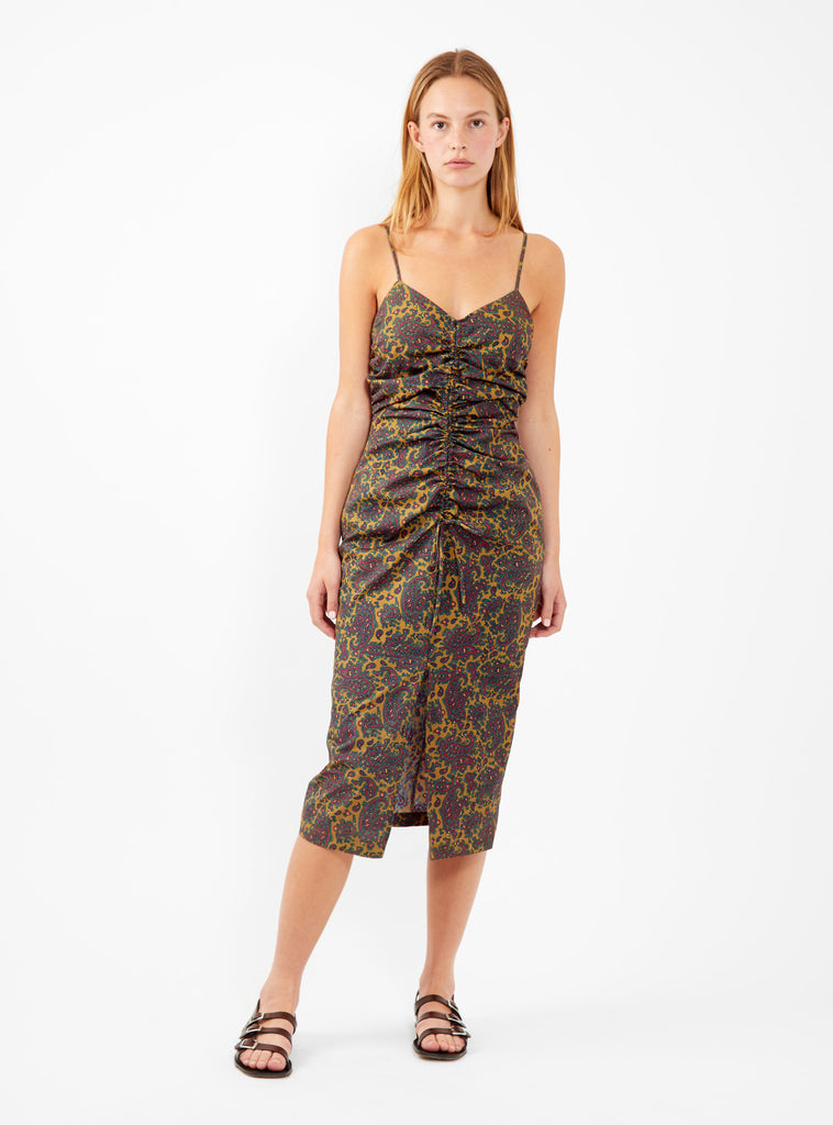 Izzo Dress Olive Paisley by Rachel Comey | Couverture & The Garbstore