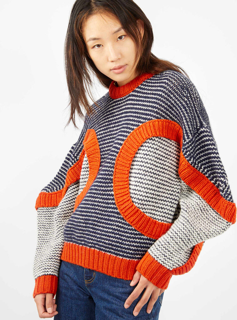 Tomato Sweater Navy & Red by Henrik Vibskov | Couverture & The Garbstore