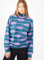 Bubble Knit Hoodie Green & Lavender by Henrik Vibskov | Couverture & The Garbstore
