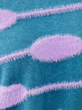 Bubble Knit Hoodie Green & Lavender by Henrik Vibskov | Couverture & The Garbstore