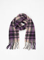 Sliced Wool Scarf Purple Check by Henrik Vibskov | Couverture & The Garbstore