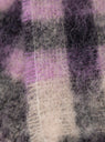 Sliced Wool Scarf Purple Check