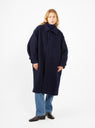 Cuffed Wool Coat Navy by 7115 by Szeki | Couverture & The Garbstore