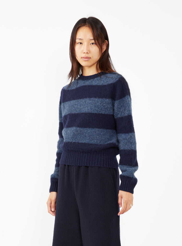 Jet Stripe Sweater Blue by YMC | Couverture & The Garbstore