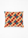 Addison Cushion Beige, Red & Blue by Christina Lundsteen | Couverture & The Garbstore