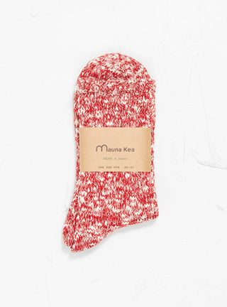 Twister Heather Socks Red by Mauna Kea | Couverture & The Garbstore