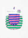 Packing Cube Set Blue, Pink & Green Awning Stripe