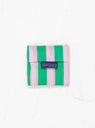 Baby Baggu Tote Bag Pink & Green Awning Stripe