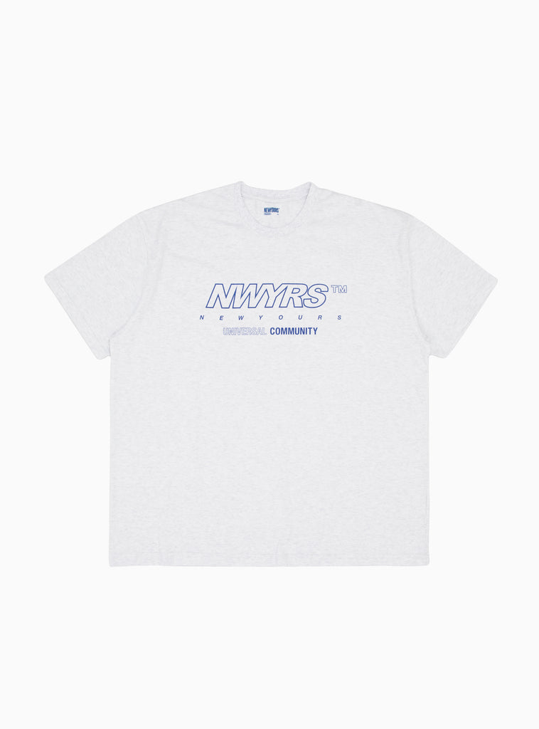 NEWYOURS TM T-shirt Light Grey by SOFTHYPHEN | Couverture & The Garbstore