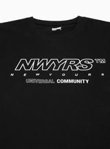 NEWYOURS TM T-shirt Black by SOFTHYPHEN | Couverture & The Garbstore