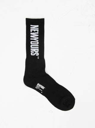 NEWYOURS Jacquard Sports Socks Black by SOFTHYPHEN | Couverture & The Garbstore