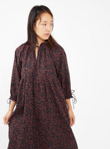 Astrid Dress Red Floral by Sideline | Couverture & The Garbstore