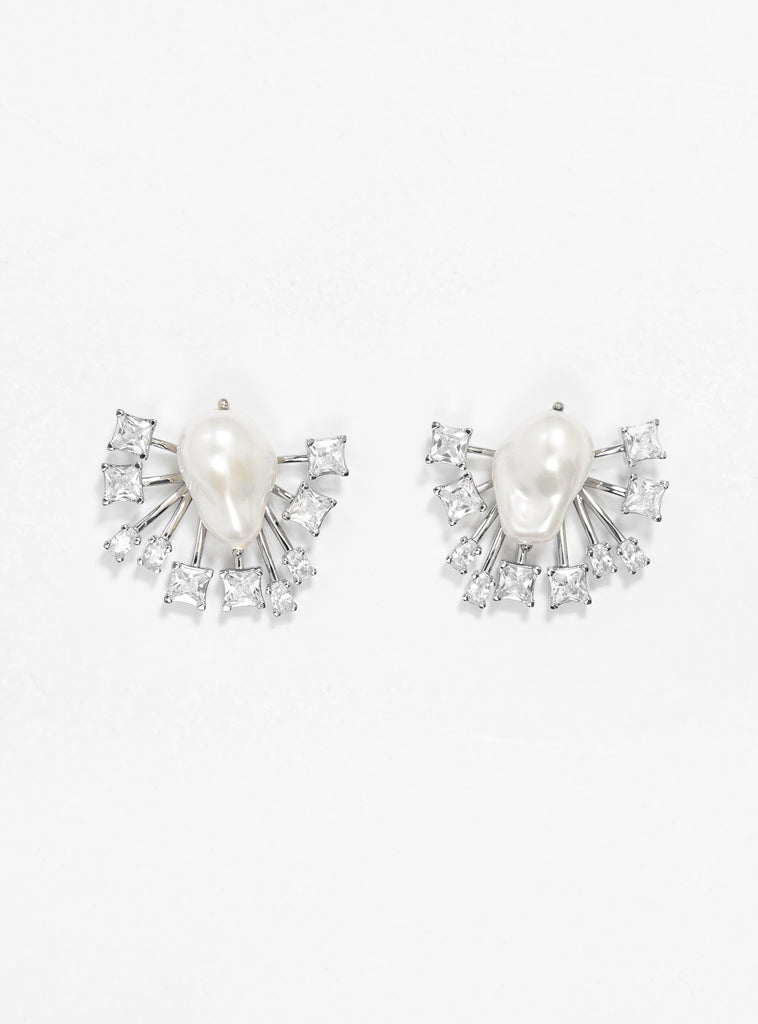 Eira Earrings Silver by Shrimps | Couverture & The Garbstore