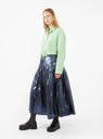 Anika Lamé Skirt Navy by Rejina Pyo | Couverture & The Garbstore