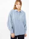 Kaarina Dolman Shirt Blue Stripe