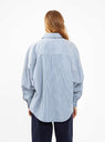 Kaarina Dolman Shirt Blue Stripe
