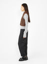 Cropped Cotton Waistcoat Brown by Cordera | Couverture & The Garbstore