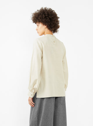 Puff Sleeve Blouse Ivory by Black Crane | Couverture & The Garbstore