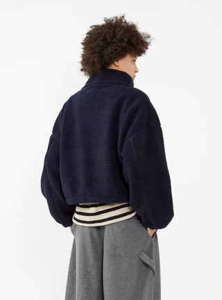 Marky Teddy Fleece Sweater Navy by Girls of Dust | Couverture & The Garbstore