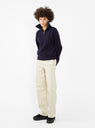 Reno Brushed Twill Trousers Off White