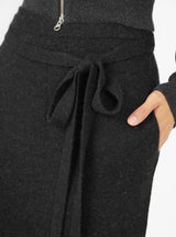 Double Knit Apron Skirt Black Melange by Lauren Manoogian | Couverture & The Garbstore