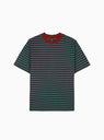 Raised Dot T-shirt Forest Green Stripe by Brain Dead | Couverture & The Garbstore