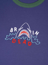 Shark Attack Ringer T-shirt Navy by Brain Dead | Couverture & The Garbstore