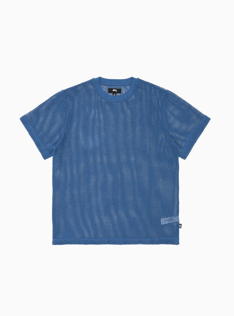 Cotton Mesh T-shirt Ocean Blue by Stüssy | Couverture & The Garbstore