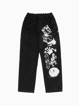 Airbrush Icon Beach Trousers Black by Stüssy | Couverture & The Garbstore