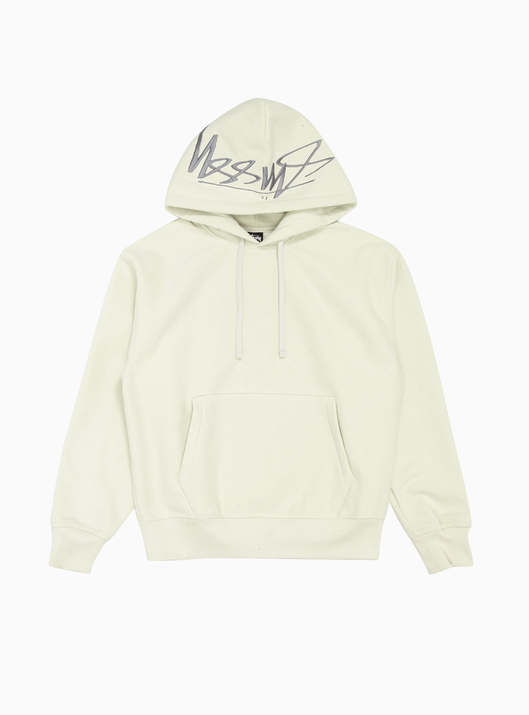 Back Hood Embroidered Hoodie Stone by Stüssy | Couverture & The Garbstore