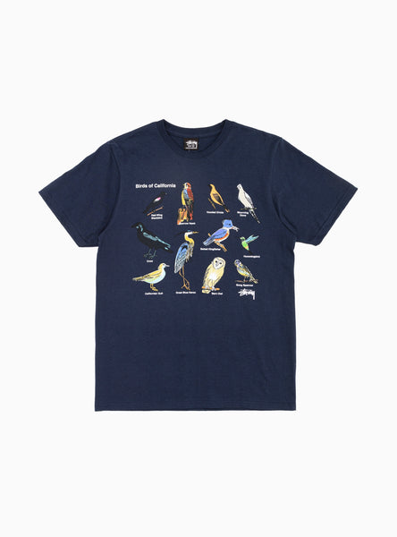 California Birds T-shirt Navy by Stüssy | Couverture & The Garbstore