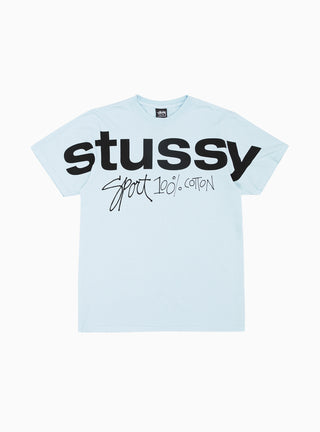 Sport 100% Pig. Dyed T-shirt Sky Blue by Stüssy | Couverture & The Garbstore